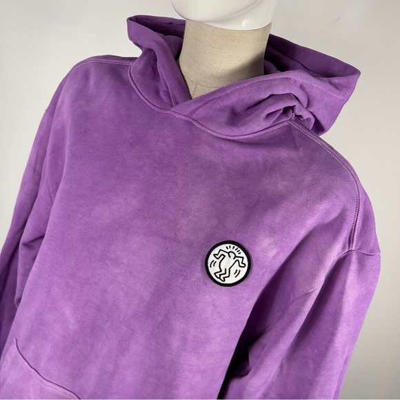 h&m keith haring Purple Hoodie with Logo M - Picture 5 of 13